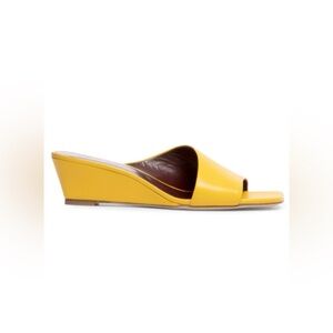 STAUD
Yellow leather wedge sandals Nevil new size 39